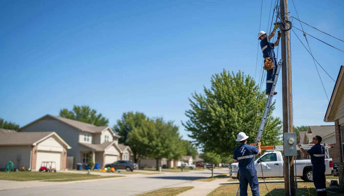 Residential electrician providing installation services in Rantoul, IL